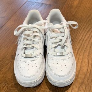 Nike Air Force Ones Kids White Sneakers